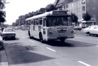 Am 21. Juli 1971 eilt Wagen 237 die Nonnendammallee entlang auf dem Weg zum Zoologischen Garten.