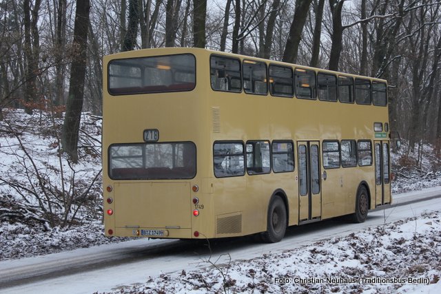 Wagen 1749 bei Schmuddelwetter auf der Havelchaussee