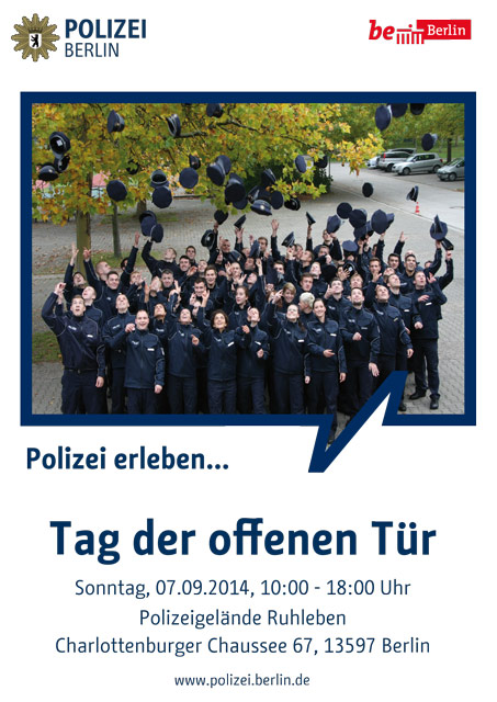Tag der offenen Tr bei der Polizei in Ruhleben