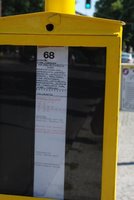 Fahrplanaushang